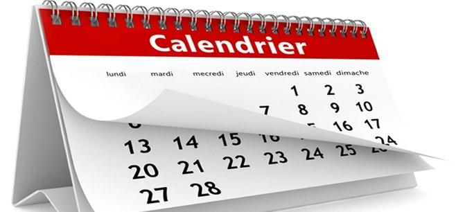 Calendrier des évènements